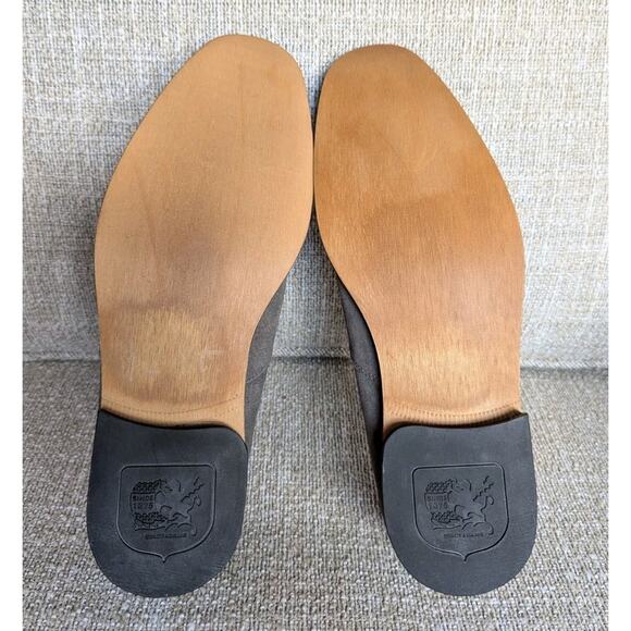 STACY ADAMS Men's Gray Leather Suede Moc Toe Loafers Size 10M 24689-061 - Picture 6 of 10